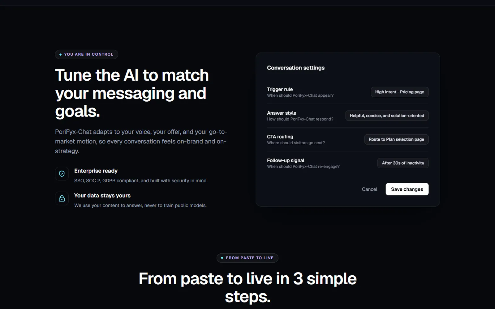 AI Chatbot and Lead Qualifier: Website: how it works
