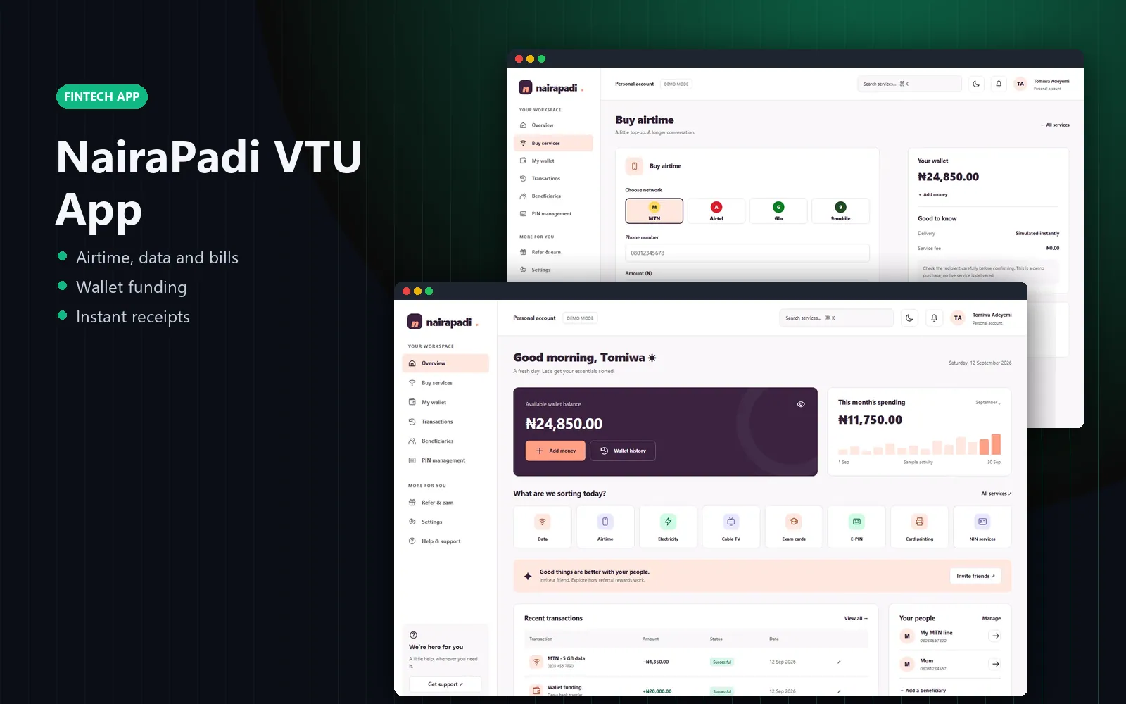 NairaPadi VTU App: Overview
