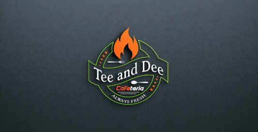 porifyx portfolio - logo design for tee and dee cafeteria