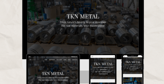 Porifyx Portfolio - TKN Metal - WordPress website design